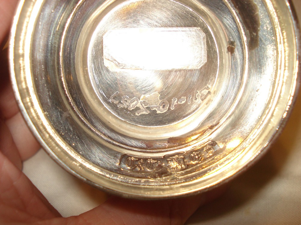 Vintage Corbell & Co Silverplate Footed Stem Sherbet Cups Goblets Chalice Salt