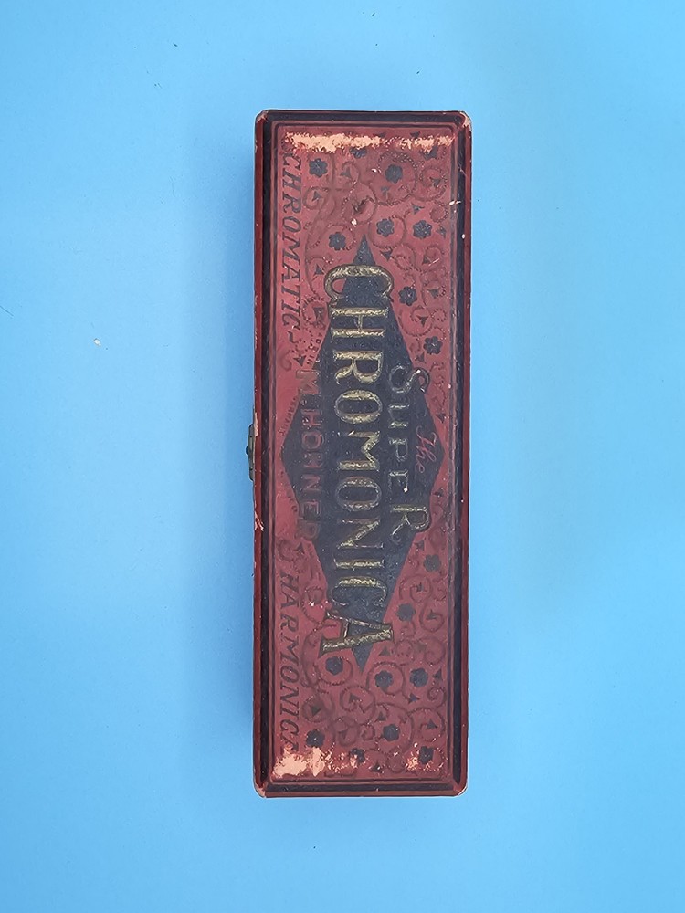 Vintage Harmonica Super Chromonica M. Hohner Original Box Made In Germany