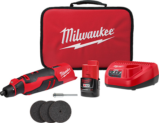 Milwaukee 2525-21 M12 Brushless Rotary Tool Kit