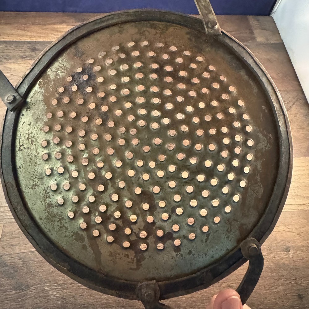 Iron Kitchenware Colander Strainer Cooking Server Sifter No handle 14"L 9"Dia