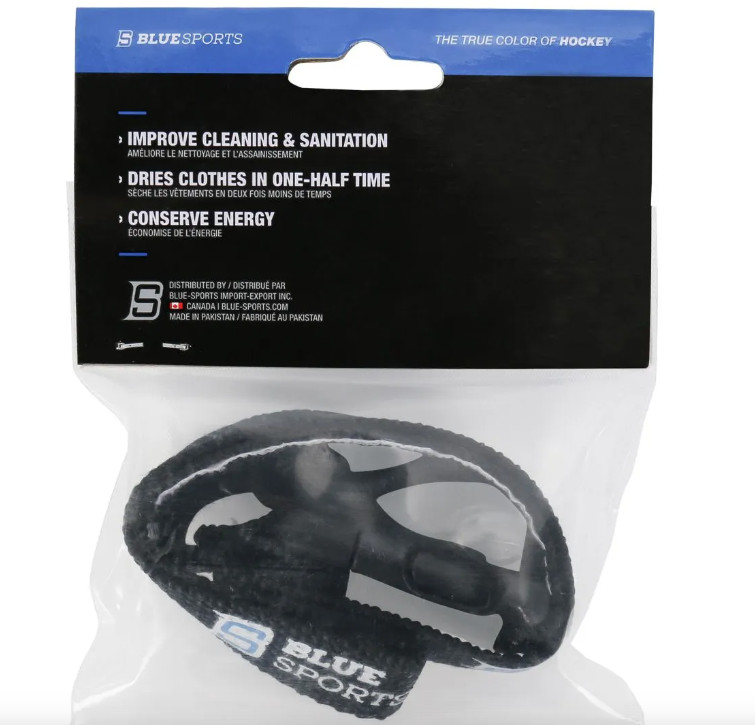(2 Pack) Blue Sports Laundry Strap-Black
