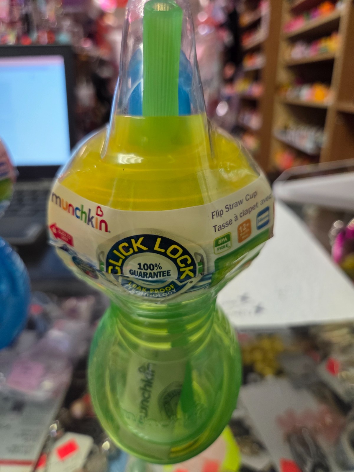 Munchkin Click Lock 9oz Flip Straw Cup Leak Proof Technology