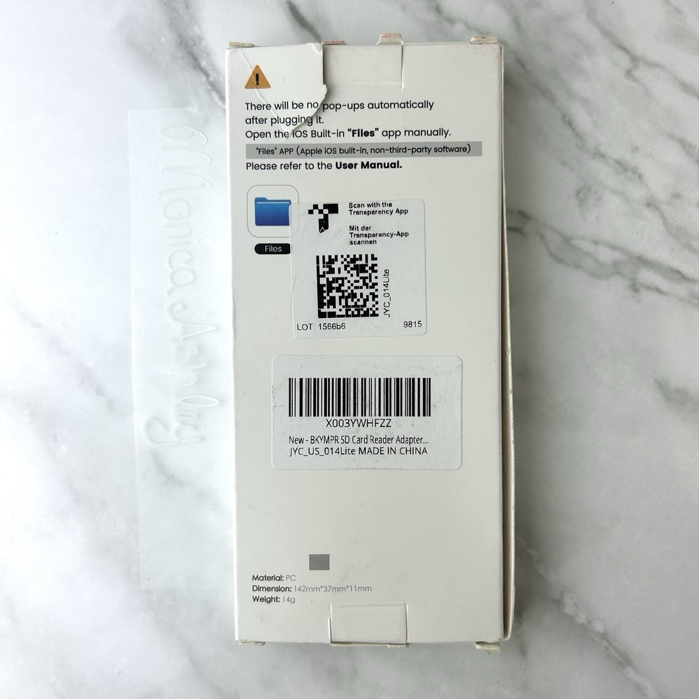 NEW SD Card Reader Adapter Supports Micro SD/SD Cards, White