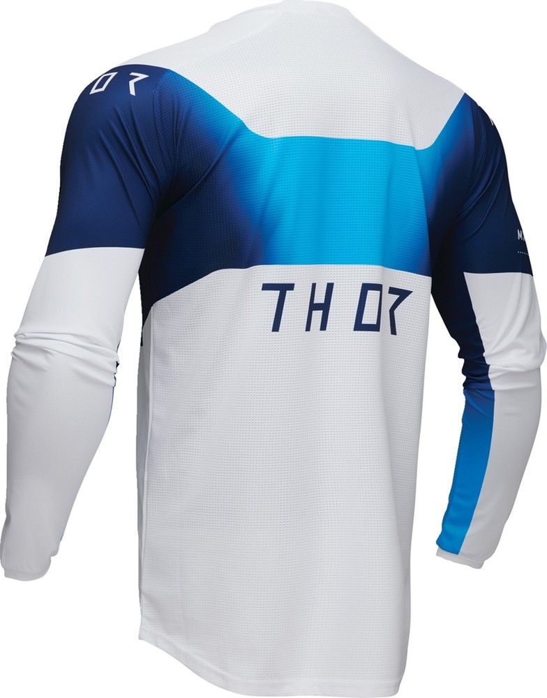 Thor Launchmode Storm Mens MX Offroad Jersey White
