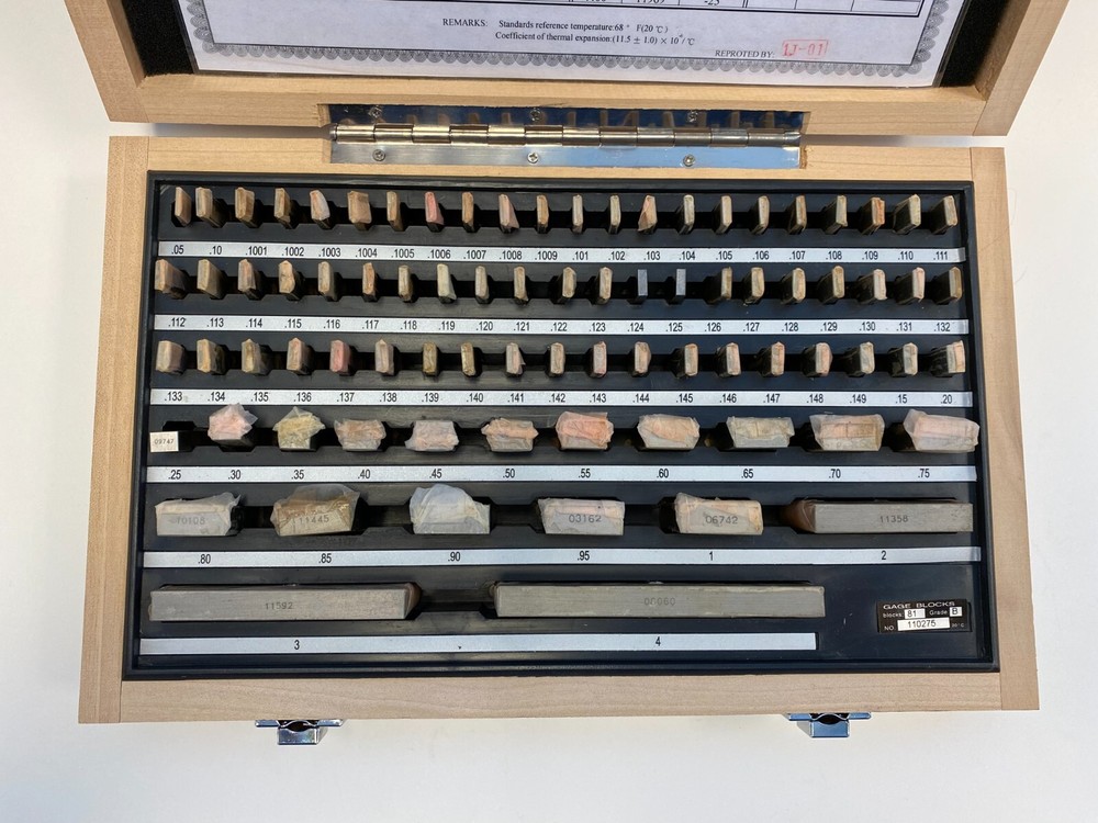 Rectangular Gage Block Set .05 - 4.0 Rectangles