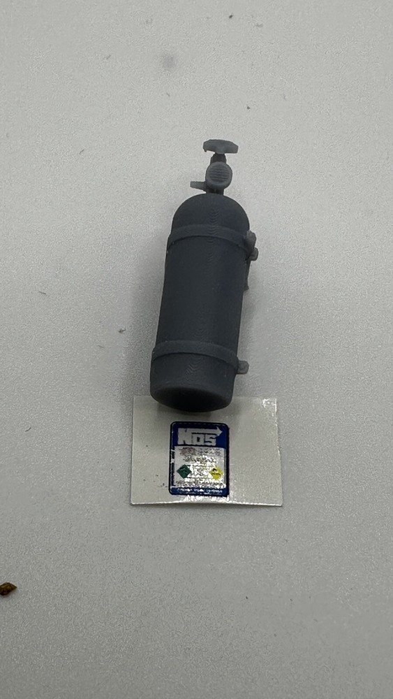 1/25 scale NOS bottle with decal blue