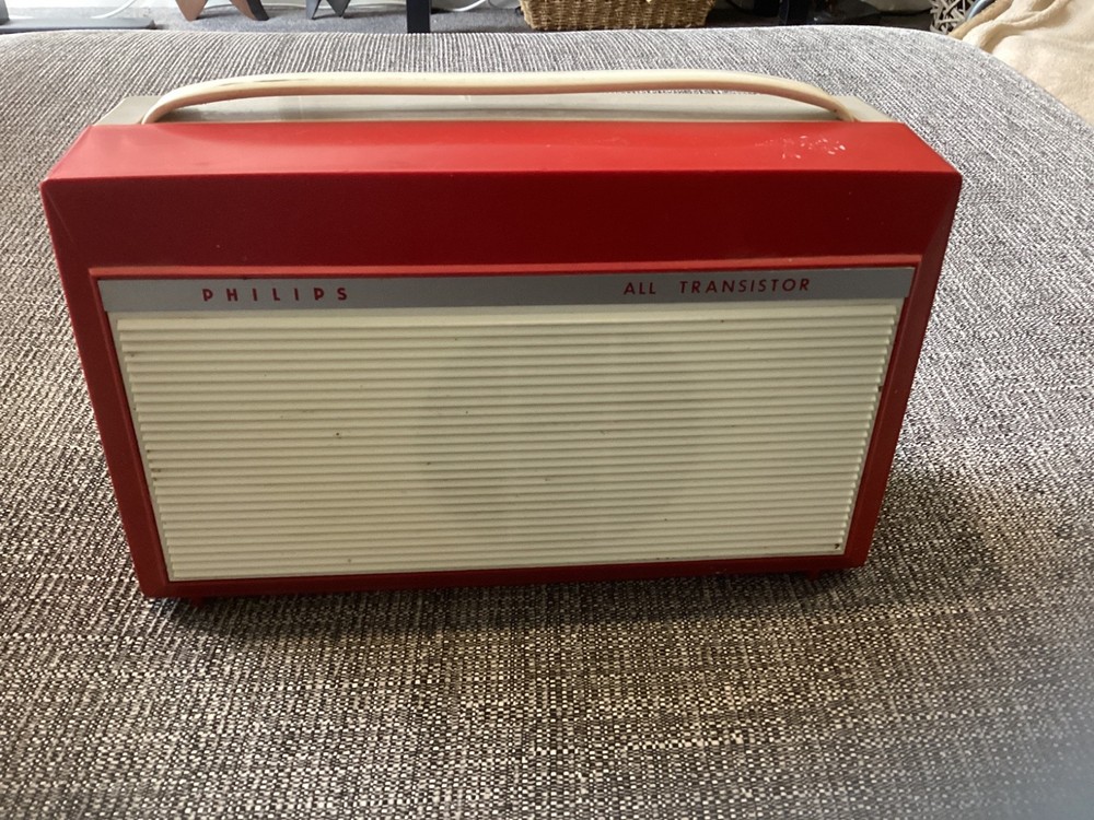 Vintage Philips All Transistor Portable Record Player