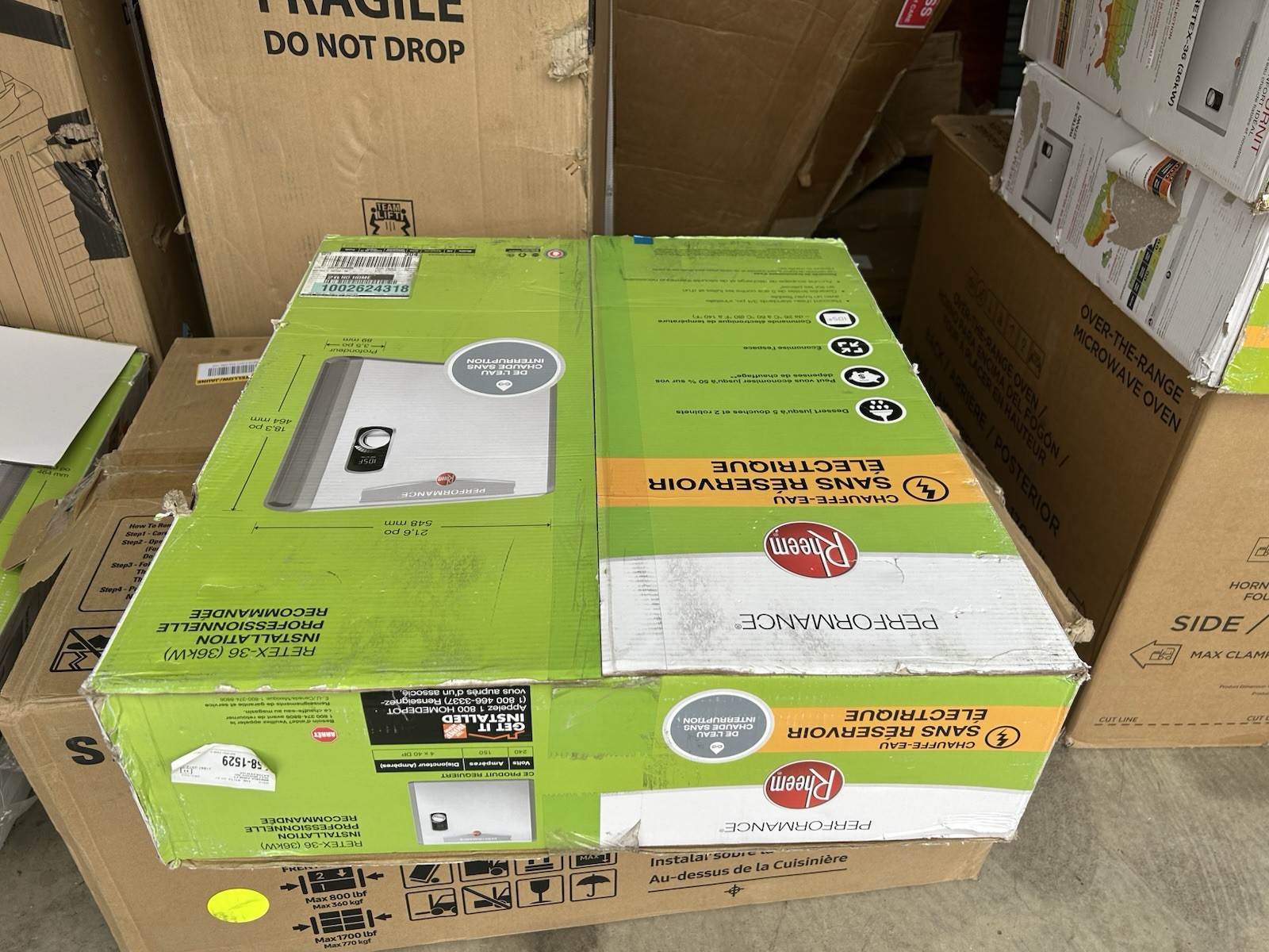 Rheem Performance 36kw Tankless Electric Water Heater RETEX-36