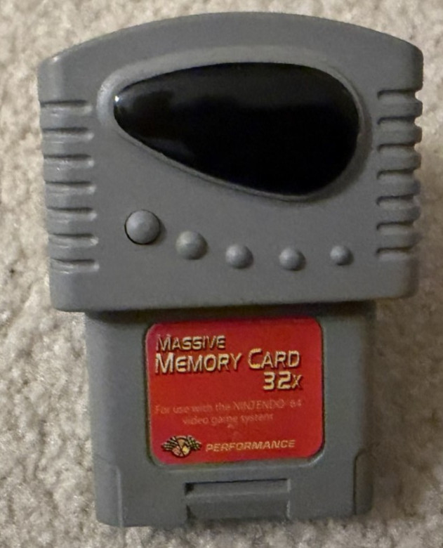 PERMORMANCE MASSIVE MEMORY CARD  32X FOR NINTENDO 64