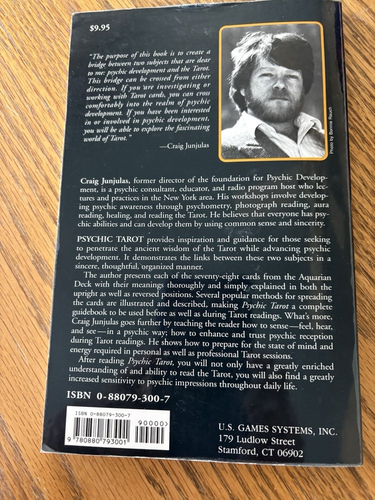 psychic tarot by craig junjulas book
