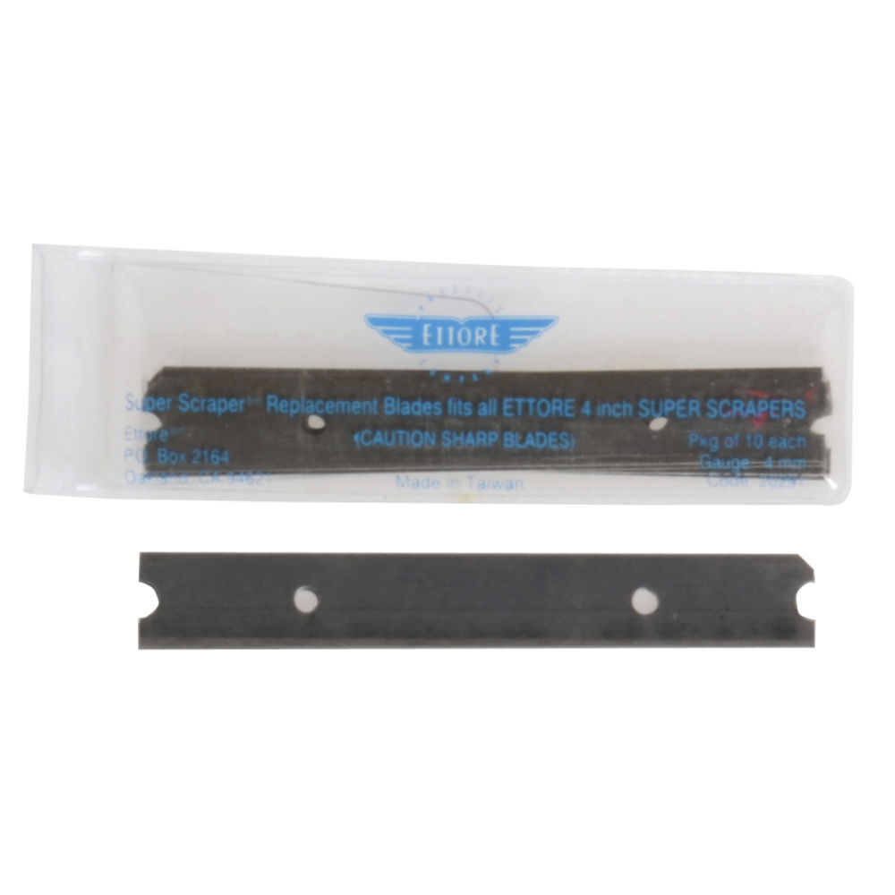 Ettore Replacement Floor Scraper Blades for 4" Plastic Floor Scraper - 4"W