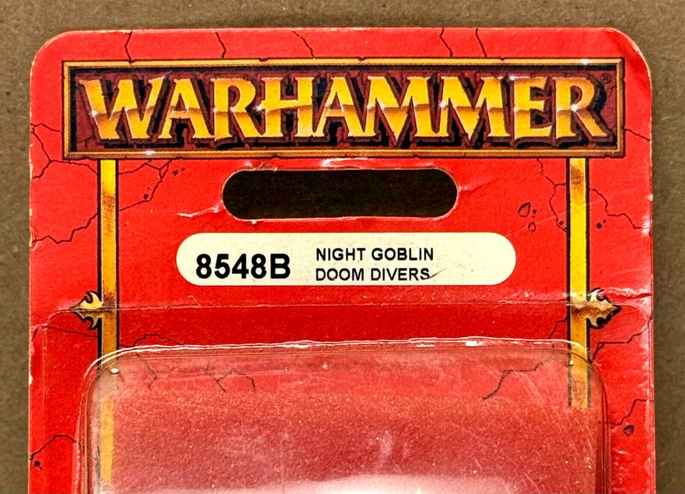 Warhammer Night Goblin Doom Divers 8548B Games Workshop Citadel Sealed Rare OOP