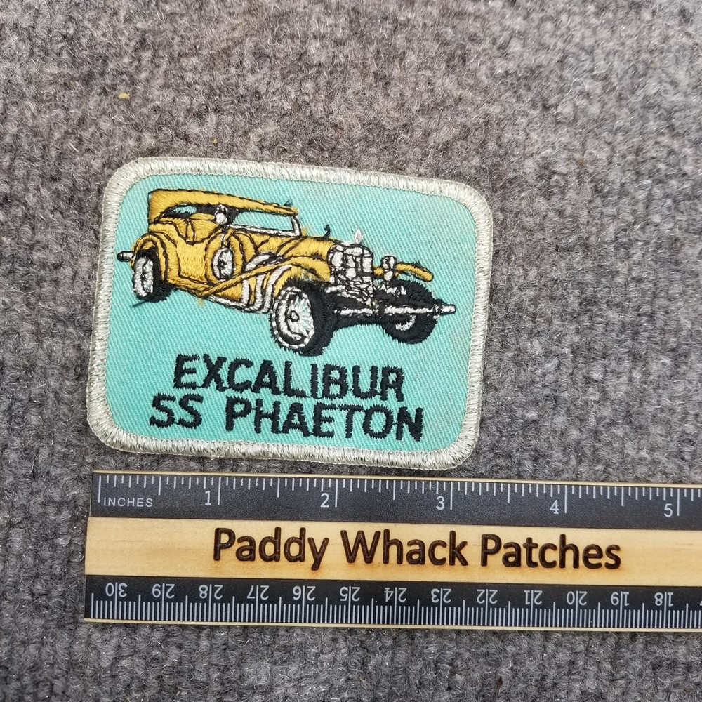 Vintage Excalibur SS Phaeton Patch Car Auto AC8e