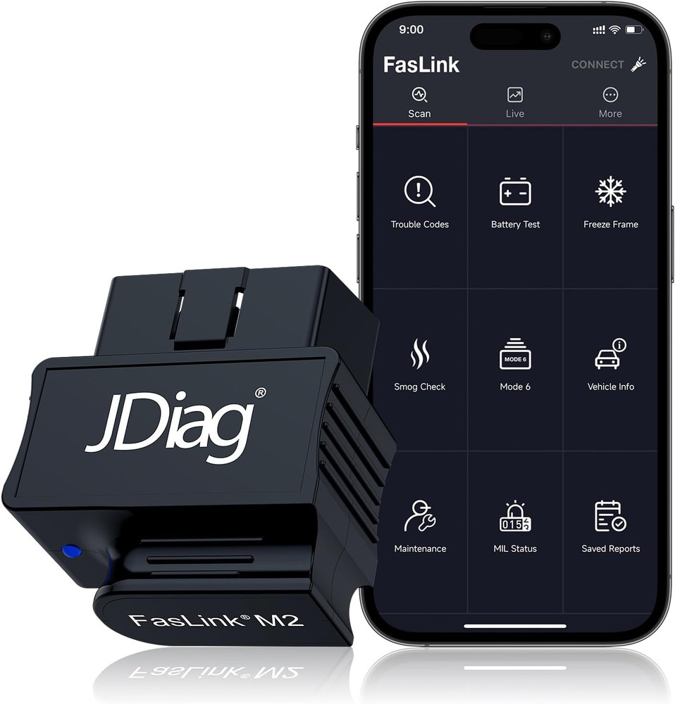 Bluetootsh OBD2 Scanner for Iphone & Android, ELM327 M2 Car Diagnostic Tool, Cod