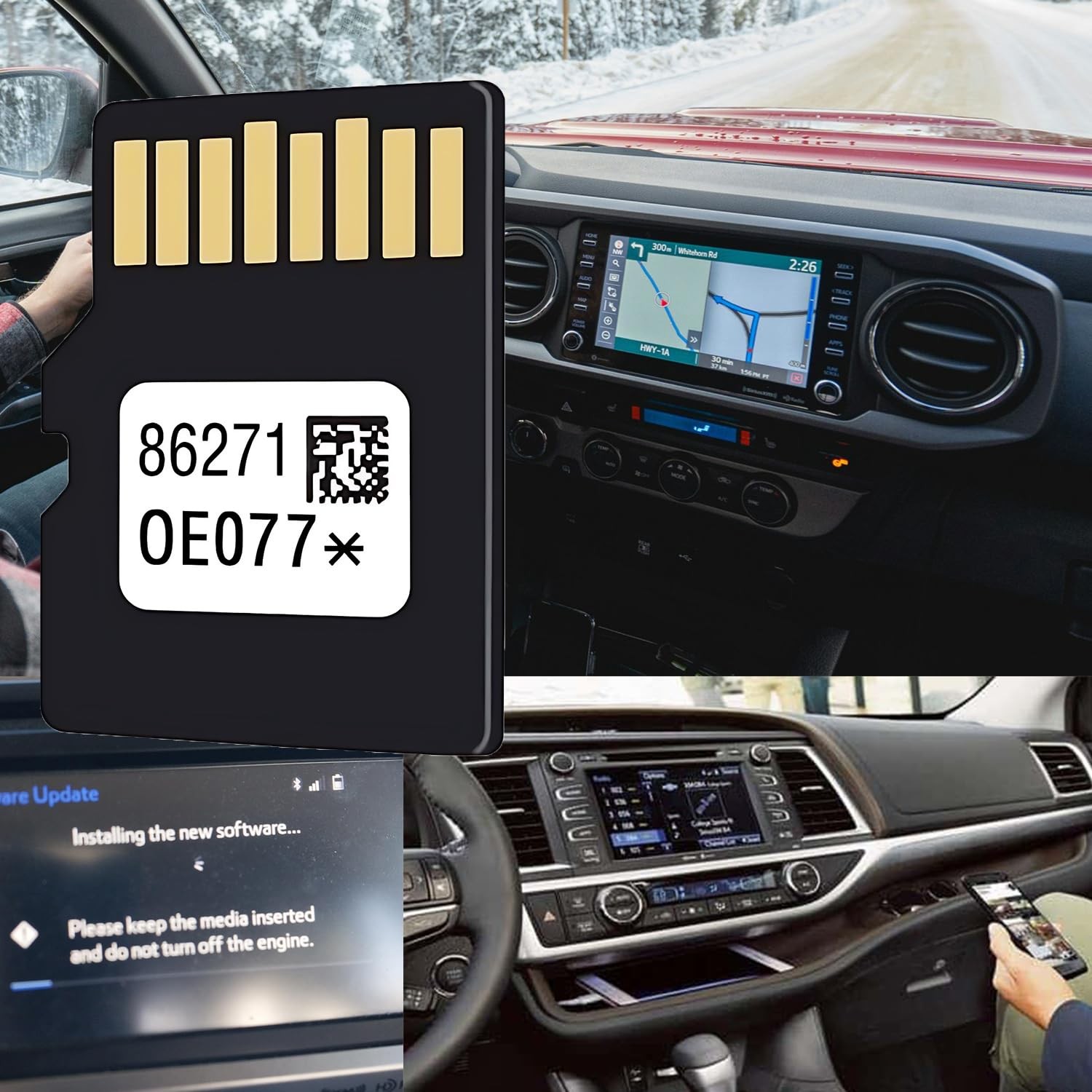2025 Navigation SD Card Map Update 86271-0E077 for Toyota Vehicles