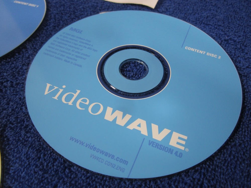 Video Editing for Windows MGI VideoWave Software Version 4 Program Content Disks