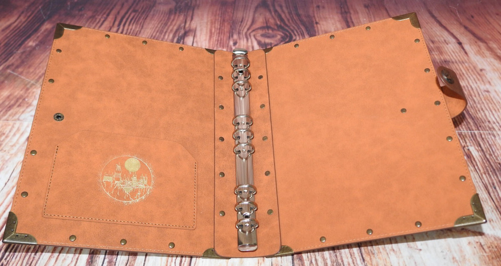 NEW Open Harry Potter Notebook A5 Courage Leather Notepad Journal Gryffindor