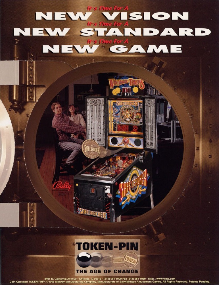 Safe Cracker Pinball Flyer / Original Brochure