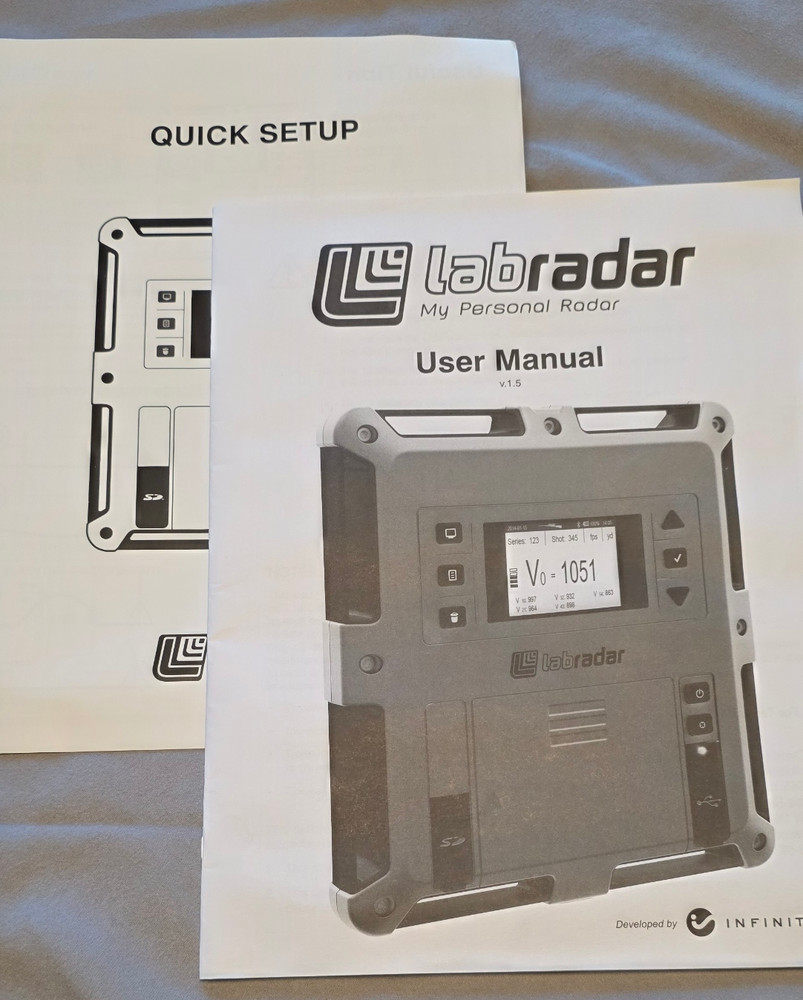 LabRadar Doppler Chronograph – With Stand, Padded Case, site mount, and docs