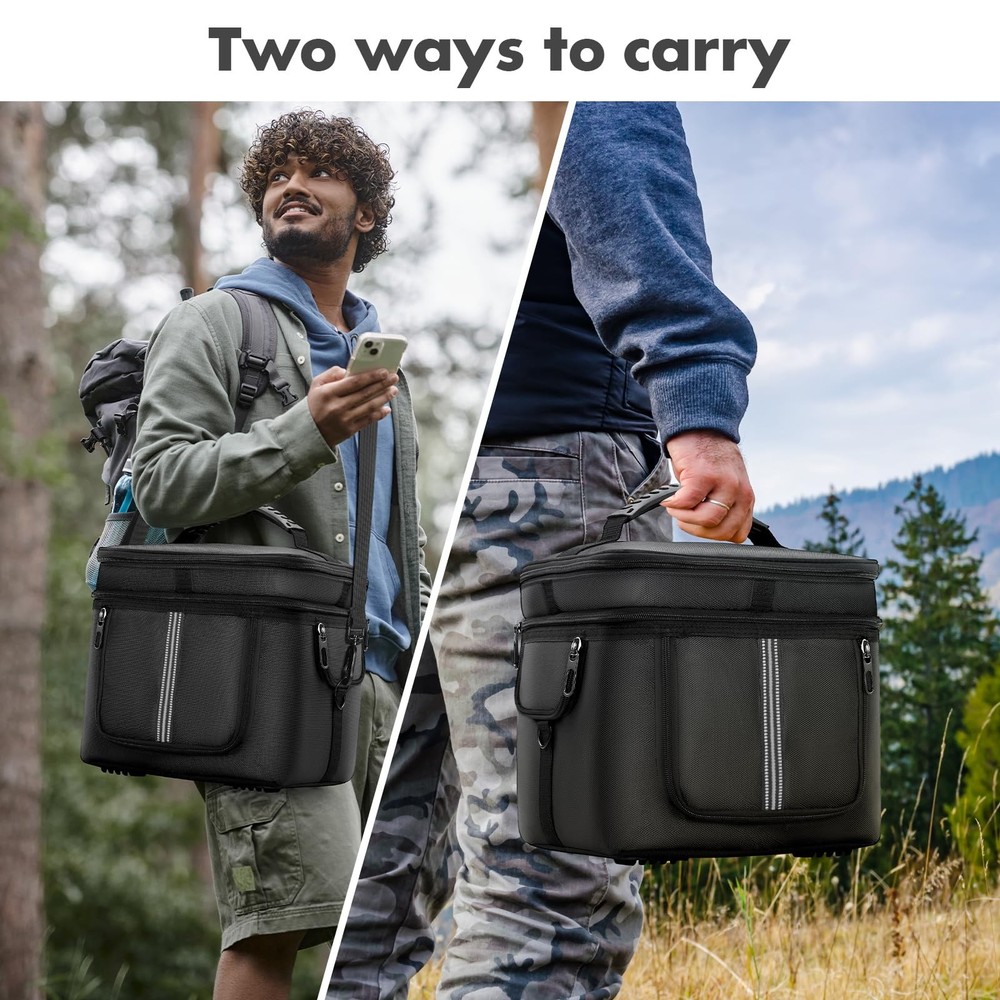 ECOFLOW River 2 Pro Max Bag Carrying Case with Storage Pockets Shoulder Strap Po