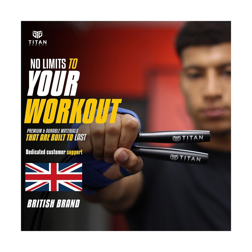 Titan Armour® Speed Rope - Professional Self-Locking & Adjustable, ... Fast