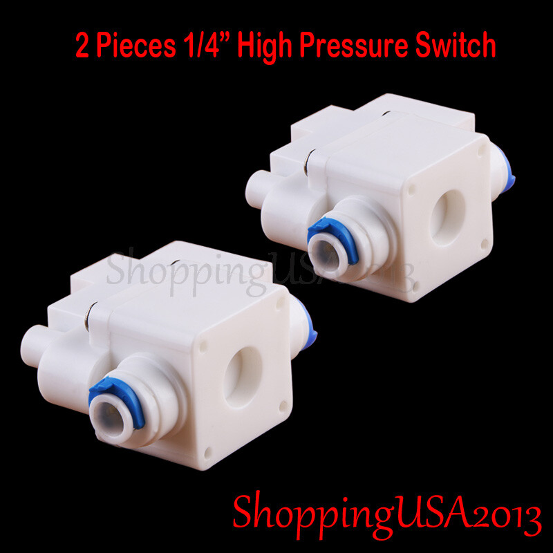2 1/4"-1/4" High Pressure Switch Quick Connect RO Water Filter System Push In