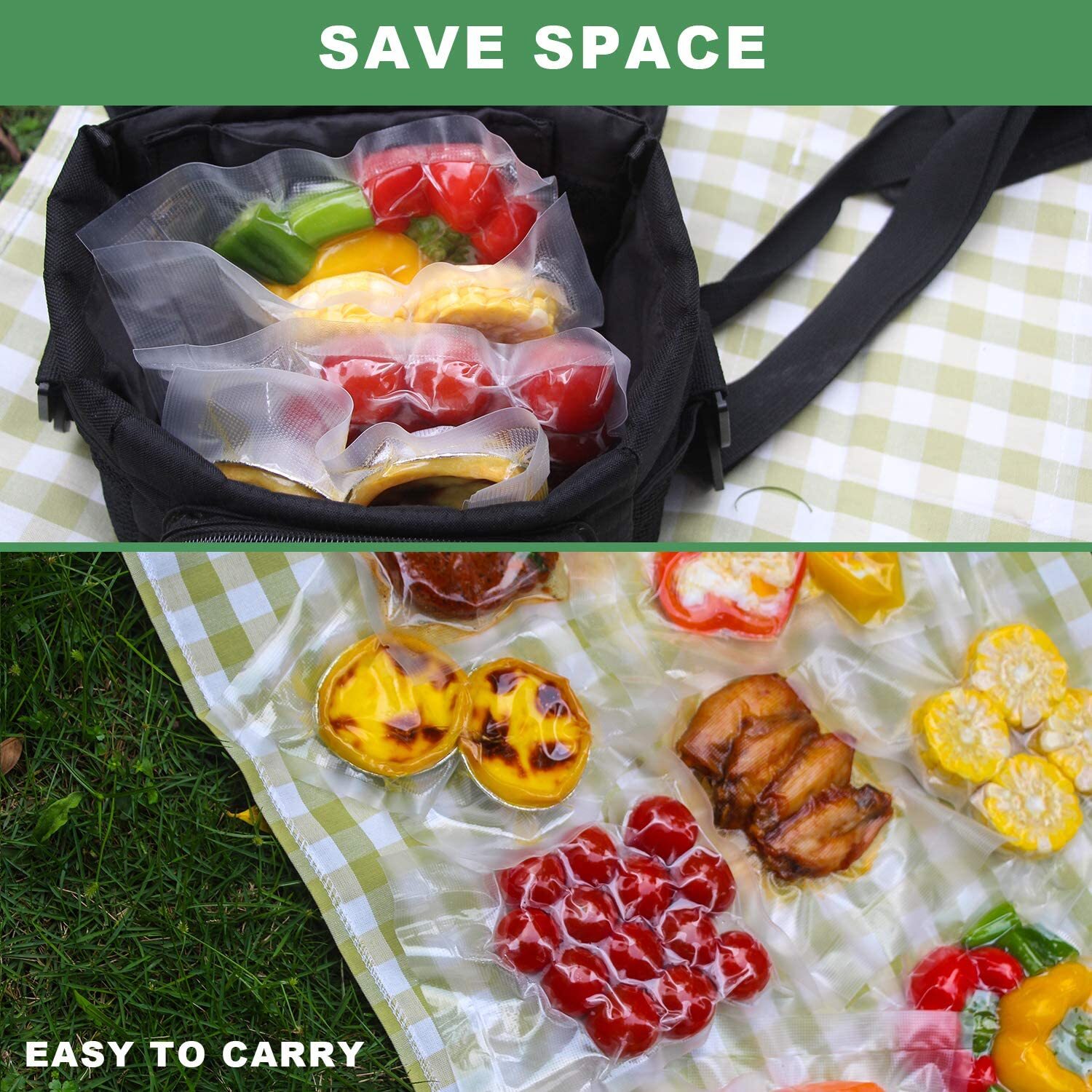 8"x50' 11"x50' 8"x20' Vacuum Sealer Bags Rolls Food Saver Embossed Bag 4 Mil