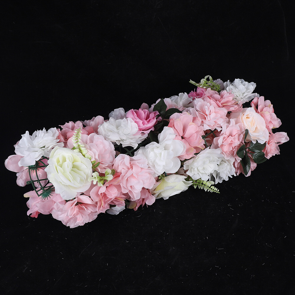 12PCS Artificial Flower Wall Panels Rose Hydrangea Backdrop Panel Wedding Decor