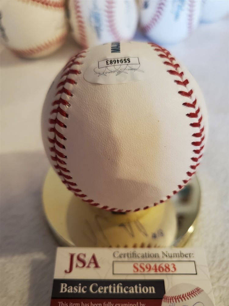 NICK SENZEL signed OML baseball JSA COA REDS