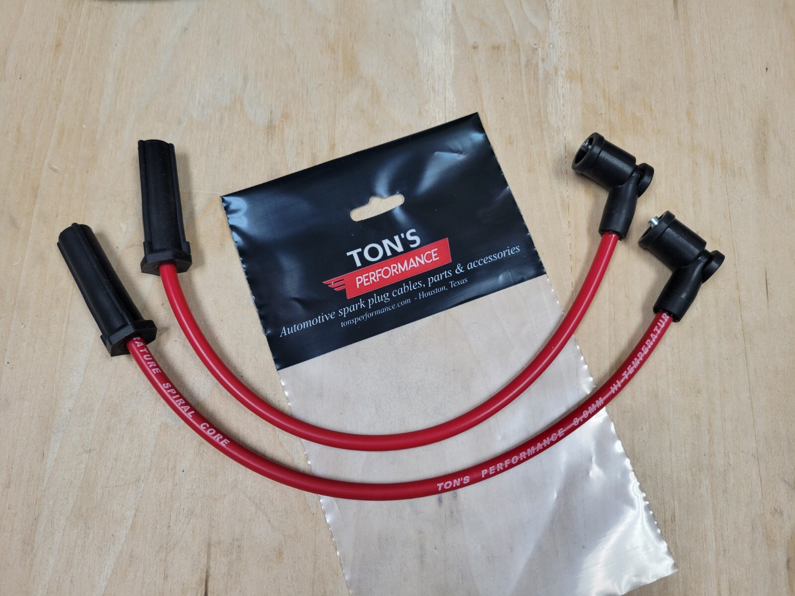 Ton's Performance 8mm Red Spark plug wires for 2002-2007 Victory motorcycles