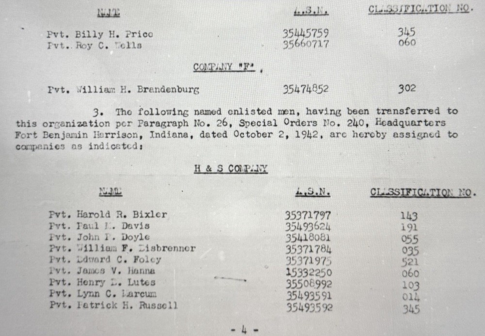 WW2 NOK Dog Tag 339th Engineer General Service Regiment Headquarters Ser (9)