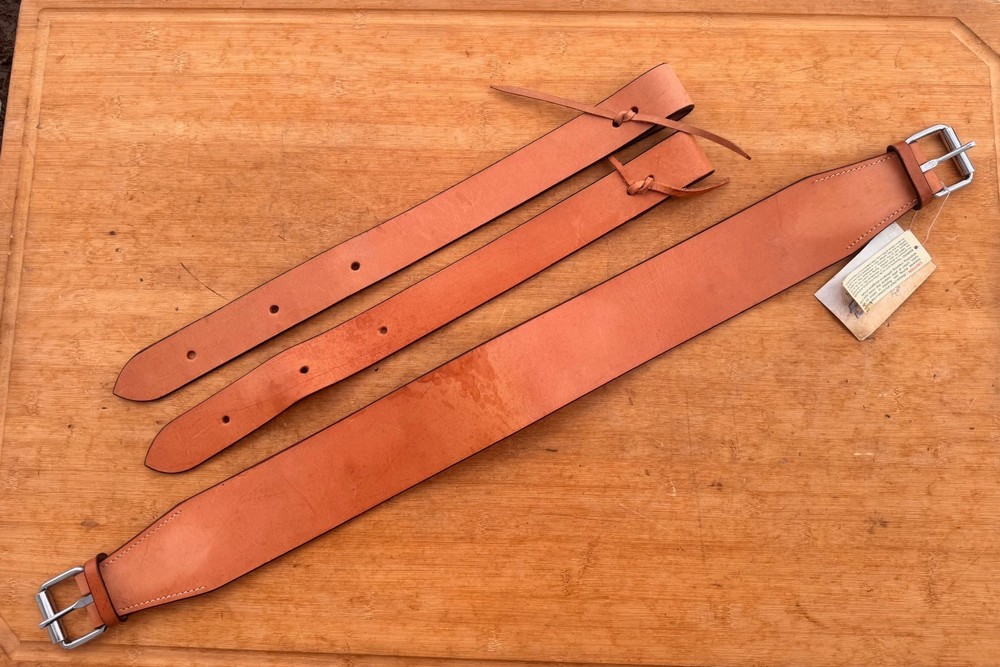King Series Western Saddle Complete Rear Flank Strap / Back Cinch ~ Light Oil