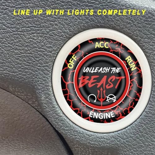 Dodge Challenger Charger Durango Red Push Start Button Cover