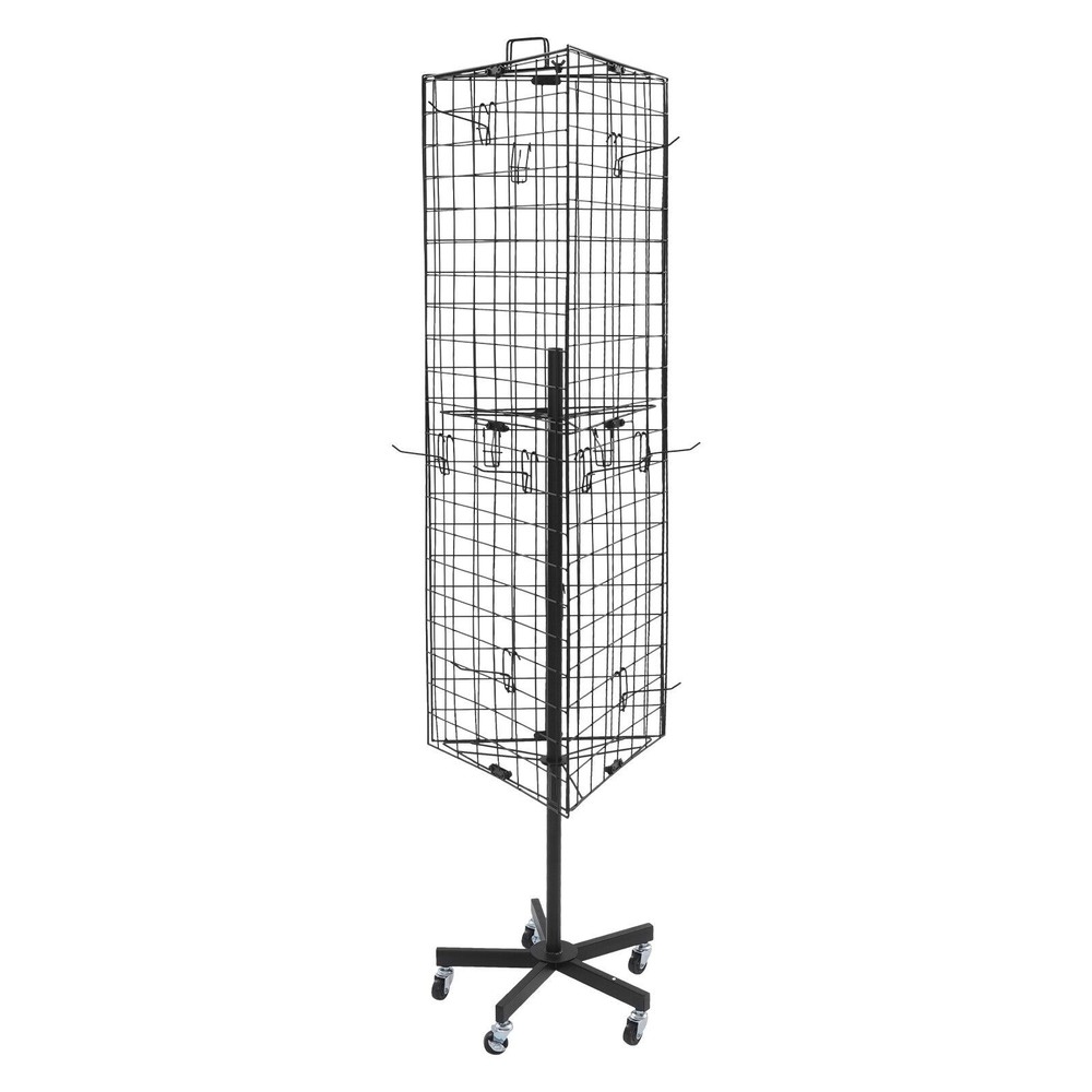 Gridwall Panel Display Stand Triangular Heavy Movable Floorstanding Detachable