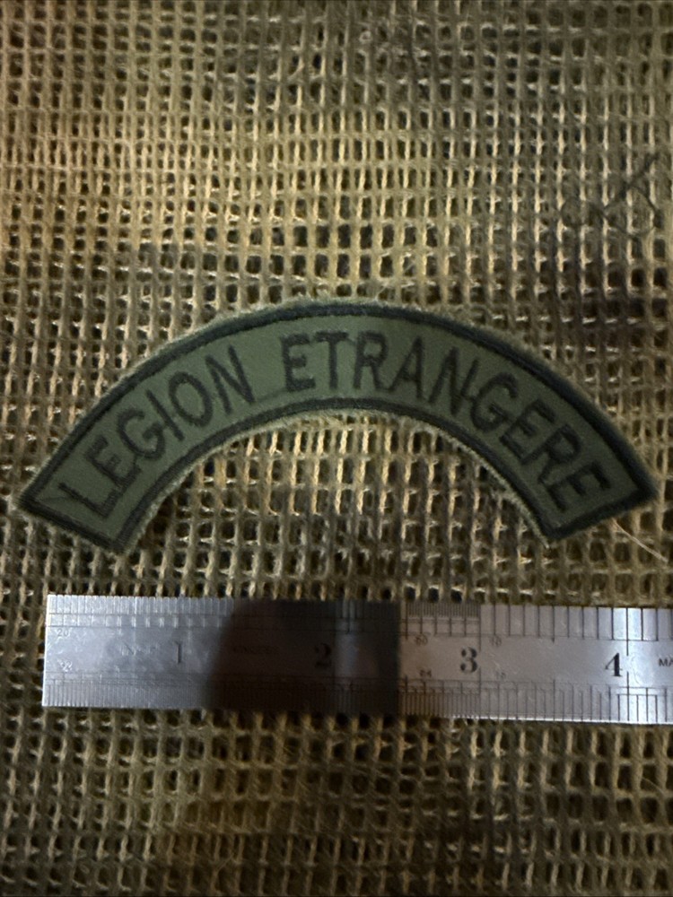 French Foreign Legion Pocket Patch Commandos Afgan War -OD GREEN