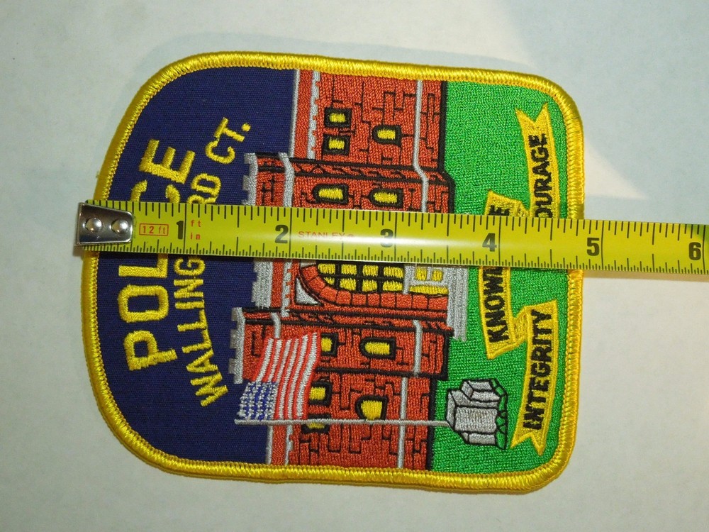 Vintage Wallingford Connecticut CT Knowledge Integrity Embroidered Iron On Patch
