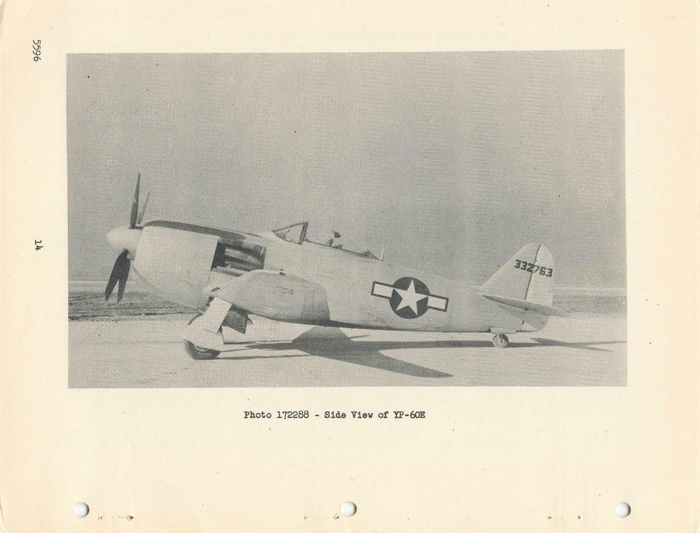 1947 AAF CURTISS-WRIGHT YP-60E FIGHTER DEVELOPMENT, PROCUREMENT,ACCEPTANCE-CD