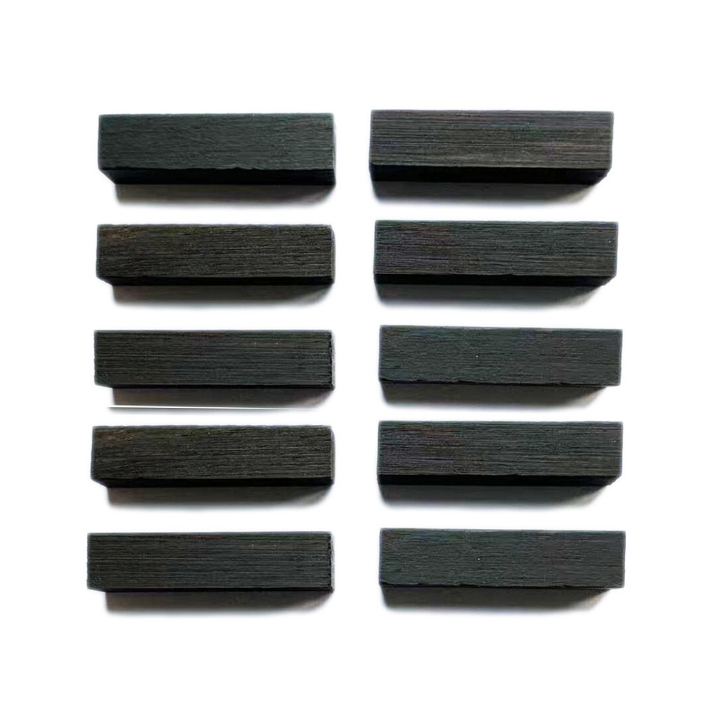 10x Violin String Saddle Natural Ebony Wood Material