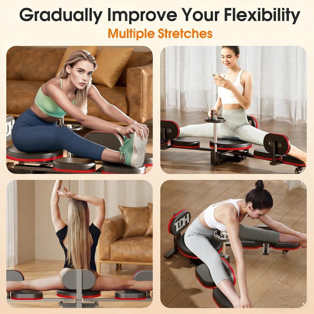 Leg Stretcher, 300LBS Stretcher Machine,210° Adjustable Split Machine for Bal...