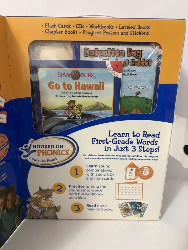2005 NEW ORIGINAL MASTER KIT "HOOKED ON PHONICS" FIRST GRADE AGES 6-7 COMPLETE