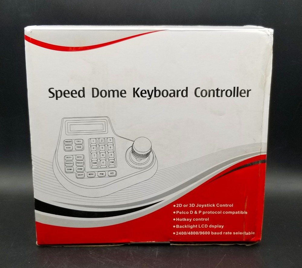 4D Speed Dome Keyboard Controller ~ Open Box ~ Never Used ~ Hotkey Control