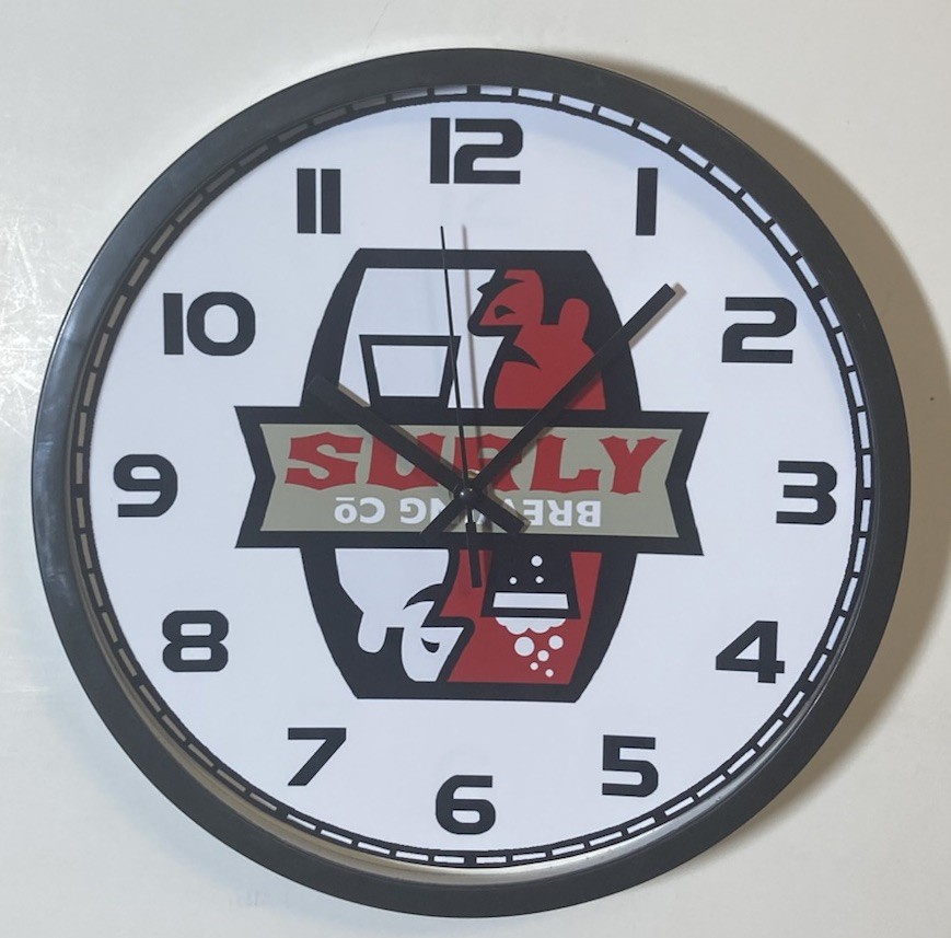 Surly Brewing Logo Battery Wall Clock