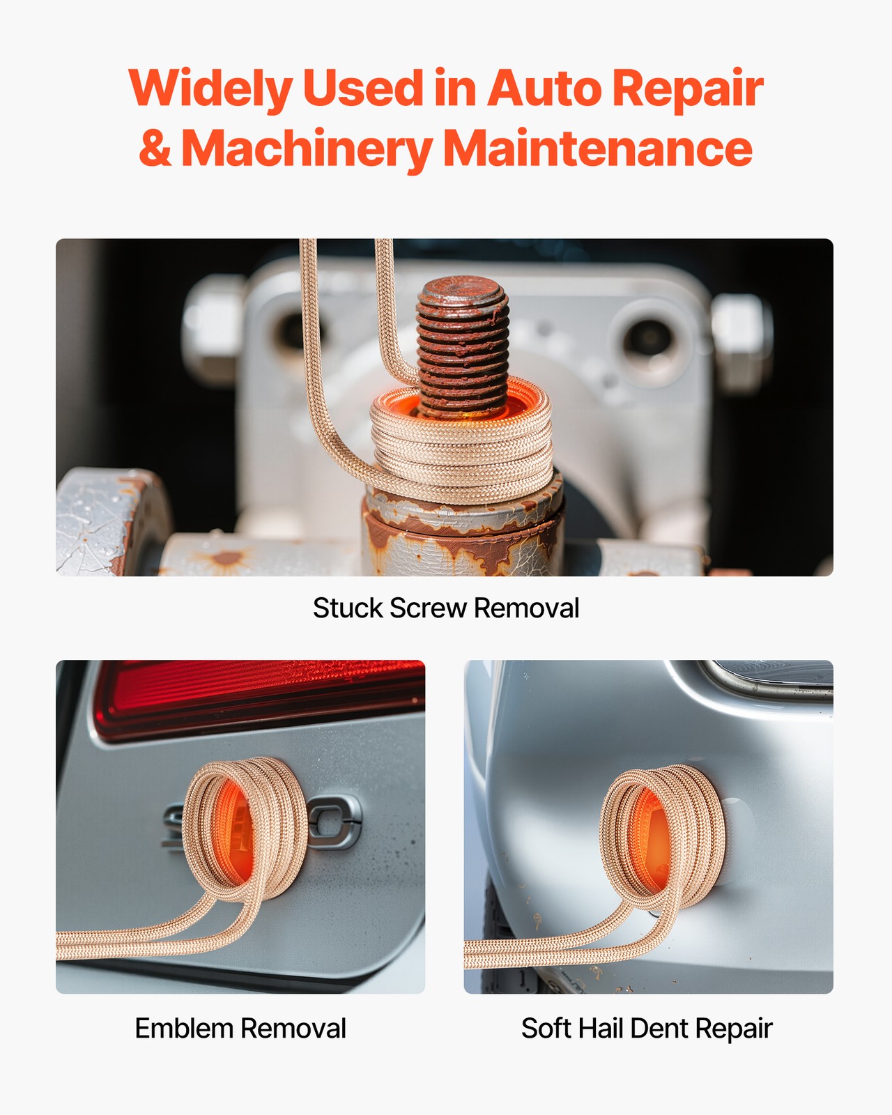 VEVOR Induction Heater Bolt Removal Magnetic Kit Rusty Screw Removing 1100W 110V