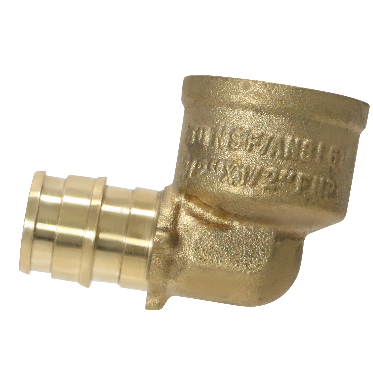 1 Pack XFITTING 1/2" PEX-A x 1/2" Female NPT Elbow, Lead Free Brass, F1960