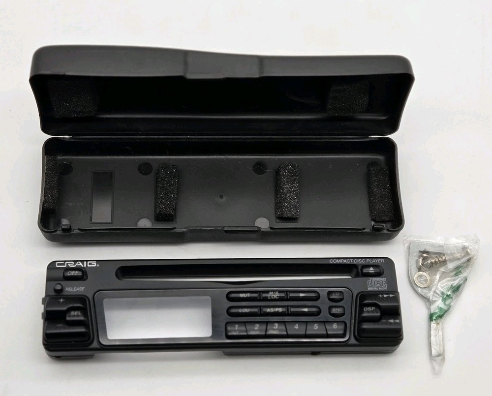 CRAIG Replacement Faceplate & Case For Car Stereo Compact Disc Player Untested