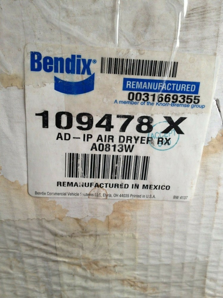 Bendix Air Dryer 109478 X