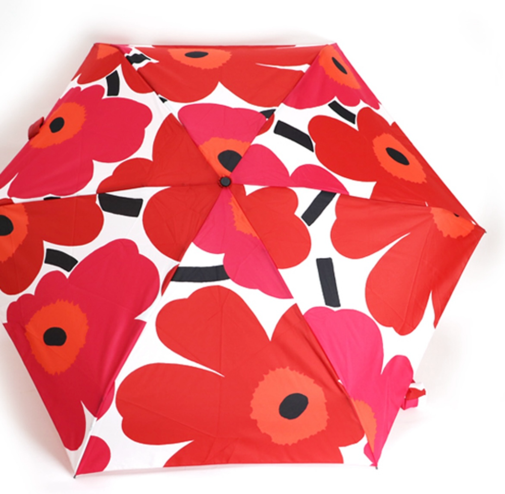 Marimekko Umbrella Mini Manual Unikko Folding Red