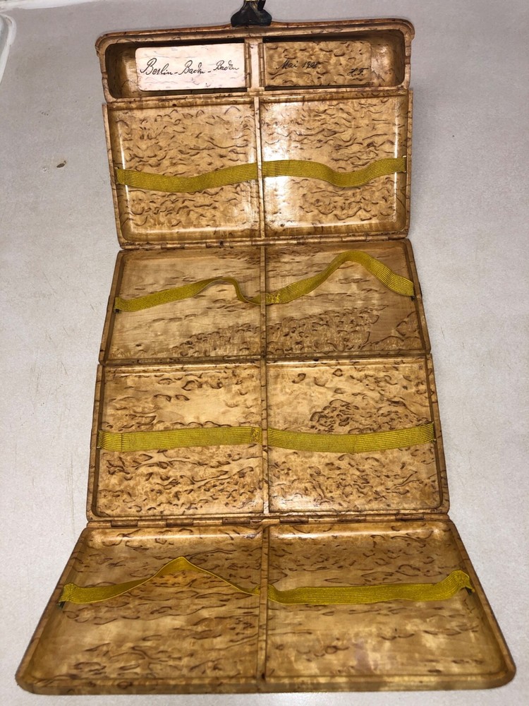 Russian karelian birch large cigarette case