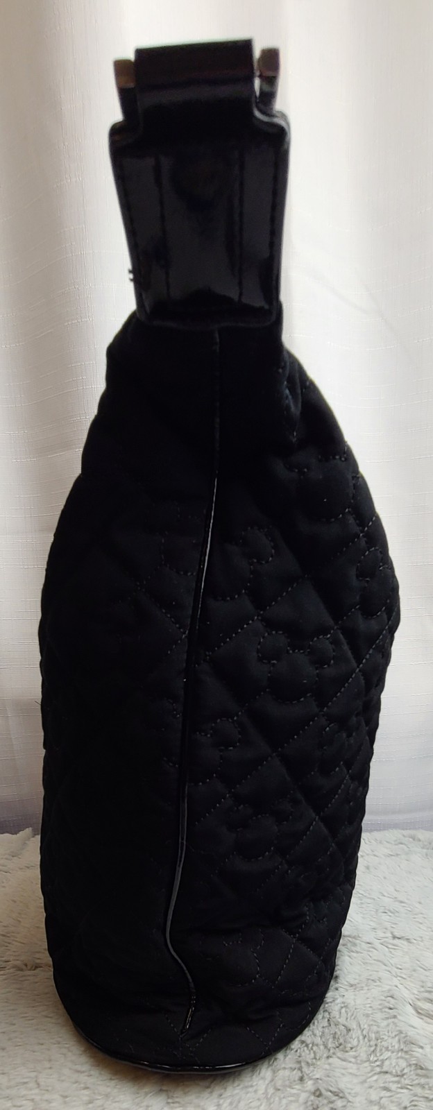 Vera Bradley Disneys Mickey Mouse Black Quilted Bucket Bag/Tote, Retired