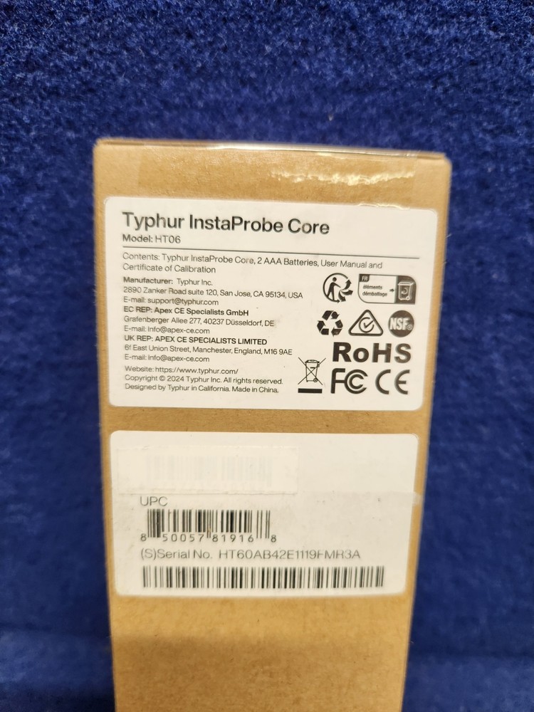 Typhur InstaProbe Core Meat Thermometer model HT06